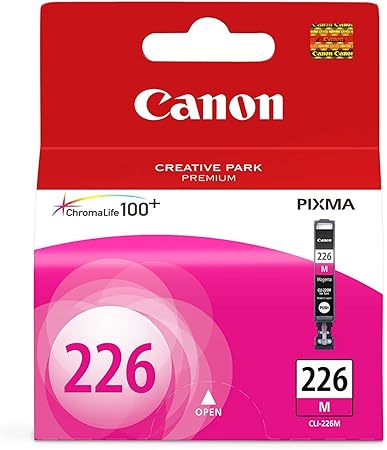 Canon CLI-226 MAGENTA Compatible to iP4820,iP4920,iX6520,MG5120 CANON EXCLUSIVE,MG5320,MG5520,MG8120/MG6120,MG8220/MG6220,MX882,MX892/MX472 Printers