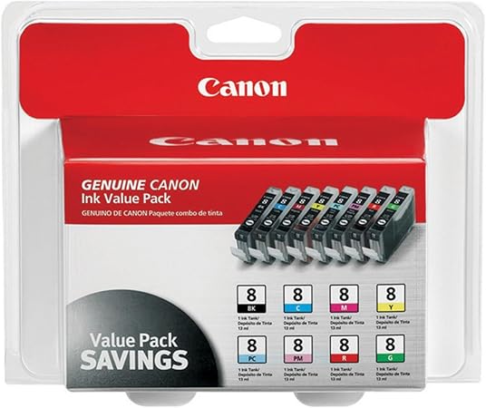 Canon CLI-8 8 Color Multi Pack Compatible to Pro9000, Pro9000 Mark II