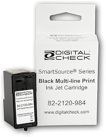 Original Genuine Burroughs 82-2120-984 SmartSource Check Scanner Ink Cartridge (75-0860-915) - Identical to Unisys 80-2120-873 SmartSource Ink Cartridge (802120873, 822120984, 750860915)