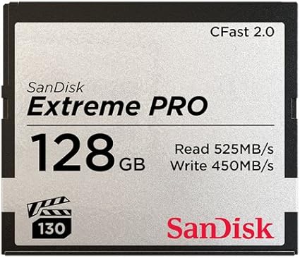 SanDisk 128GB Extreme PRO CFast 2.0 Memory Card - SDCFSP-128G-G46D