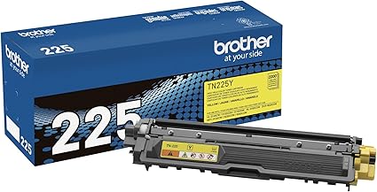 Brother Printer TN225Y High Yield Yellow Toner Cartridge