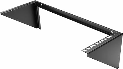 StarTech.com 4U Wall Mount Patch Panel Bracket - 19 inch Steel Vertical Mounting Rack for Network and Data Equipment (RK419WALLV)