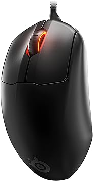 SteelSeries Esports FPS Gaming Mouse – Ultra Lightweight 69g – Prime Edition – 5 Programmable Buttons – 18K CPI TrueMove Pro Sensor – Magnetic Optical Switches – Customization - RGB Lighting – PC/Mac