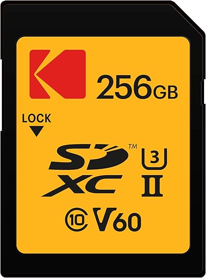 Kodak 256GB UHS-II U3 V60 Ultra Pro SDXC Memory Card