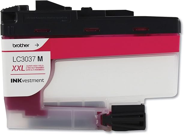 Brother Genuine LC3037M, Single Pack Super High-Yield Magenta INKvestment Tank Ink Cartridge, Page Yield Up to 1,500 Pages, LC3037, Amazon Dash Replenishment Cartridge