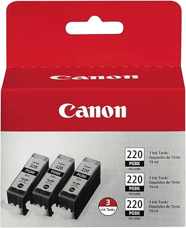 Canon PGI-220 Black Triple Pack Compatible to printer MP980, MP560, MP620, MP640, MP990, MX860, MX870, iP4600, iP3600, iP4700