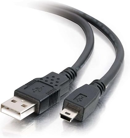 C2G Legrand Mini USB 2.0 Cable, USB A to B Cable, Black Data Transfer Cable, 1 Meter (3.28 Feet) C2G USB Cable, 1 Count, C2G 27329