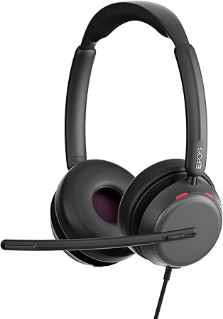 EPOS Impact 860T ANC - Advanced Noise Cancelling Headset for Open Office Environments, Super Wideband Audio, USB-C Connectivity, Certified for Microsoft Teams