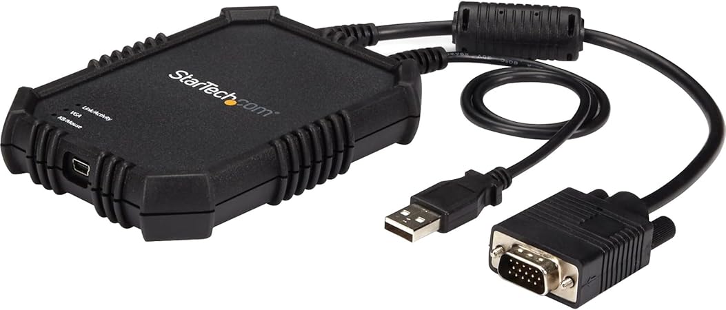 StarTech.com USB Crash Cart Adapter with File Transfer and Video Capture - Laptop to Server KVM Console - Portable & Rugged (NOTECONS02X)