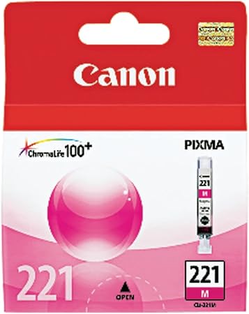 Canon CLI-221 Magenta Compatible to iP4600/iP3600/iP4700,MP620/MP640/MP560,MP980/MP990,MX860,MX870 Printers