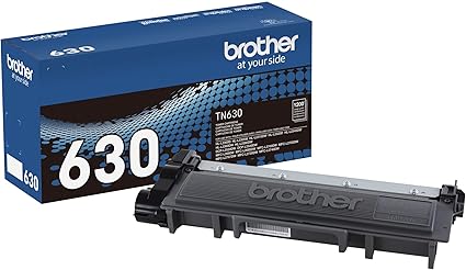 Brother Genuine Black Toner Cartridge, TN630, High Yield, 1200 Page Yield, Amazon Dash Replenishment, For Use with Brother Laser Printers and All-in-Ones