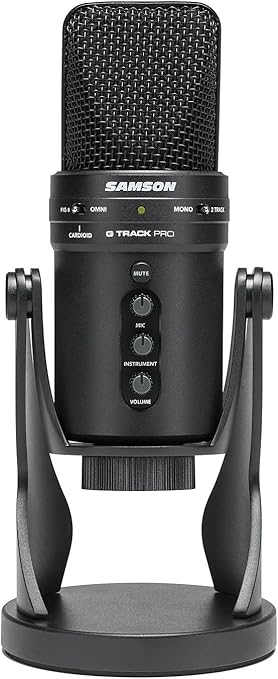 Samson G-Track Pro Professional USB Condenser Microphone with Audio Interface