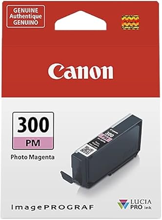 Canon PFI-300 Lucia PRO Ink, Photo Magenta, Compatible to imagePROGRAF PRO-300 Printer, Standard (4198C002)