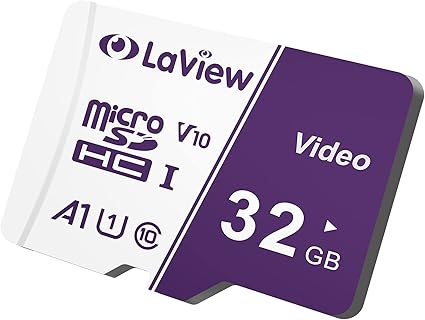 LaView 32GB Micro SD Card, MicroSDXC UHS-I Memory Card - 100MB/s, 667X, U1, Class10, FHD Video V10, A1, FAT32, High Speed Flash TF Card P500 for Computer with Adapter/Cemera/Phone/Dash Cam/Tablet/PC