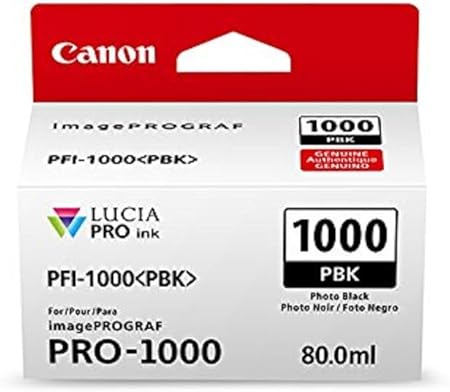 CanonInk Canon 0546C002 Lucia PRO PFI-1000 Photo Black Individual Ink Tank