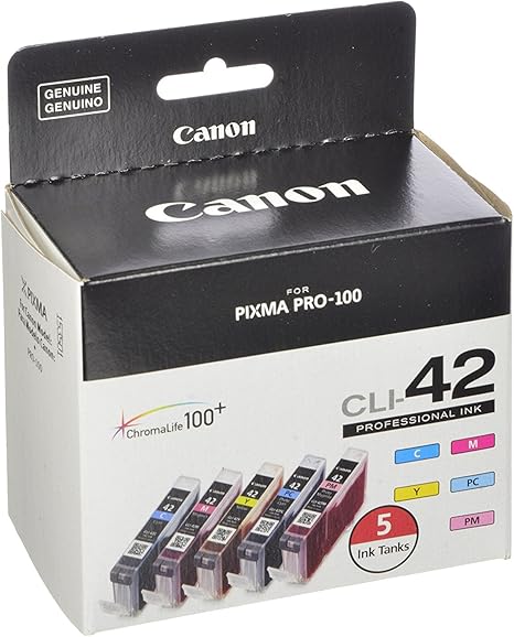 CanonInk CLI-42 5-Pack Value Ink Compatible to PIXMA PRO-100 for Printer