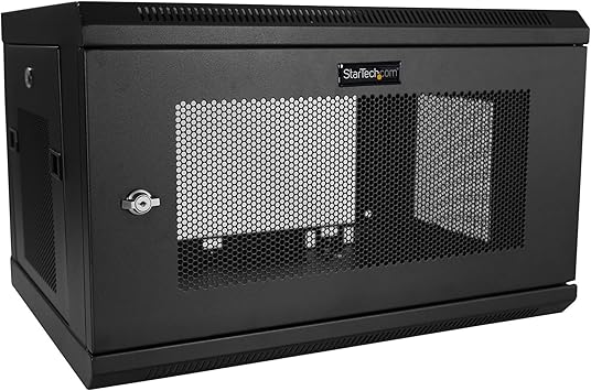 StarTech.com 2-Post 6U Wall Mount Network Cabinet w/ 1U Shelf, 19