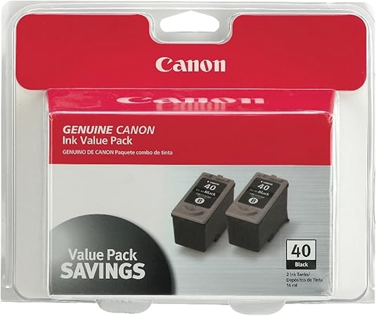 Canon PG-40 Black Twin Pack Compatible to iP2600, iP1800, iP1700, iP1600, MX310, and MX300