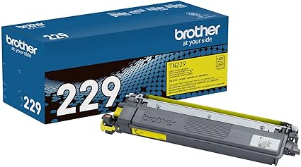 Brother Genuine TN229Y Yellow Standard Yield Printer Toner Cartridge - Print up to 1,200 Pages(1)