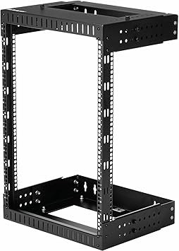 StarTech.com 2-Post 15U Heavy-Duty Wall Mount Network Rack, 19