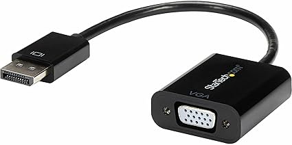 StarTech.com DisplayPort to VGA Adapter - Active DP to VGA Converter - 1080p Video - DP/DP++ Source to VGA Monitor Cable Adapter - DP to VGA Adapter Dongle Digital to Analog - DP 1.2 to VGA (DP2VGA3)