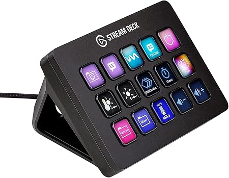 Elgato Stream Deck MK.2, 15 LCD Keys, Model 10GBA9901, Trigger Actions in OBS, Twitch, YouTube, More, Compatible with Mac and PC