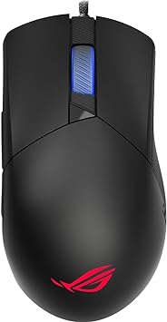 ASUS ROG Gladius III Wired Gaming Mouse | Tuned 19,000 DPI Sensor, Hot Swappable Push-Fit II Switches, Ergo Shape, ROG Omni Mouse Feet, ROG Paracord and Aura Sync RGB Lighting,Black