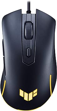 ASUS TUF Gaming M3 Gen II Gaming Mouse, Wired, 59g Lightweight, IP56 dust & Water Resistance, Antibacterial Guard, 8K DPI Optical Sensor, 6 Programmable Buttons, Teflon Mouse feet, Black