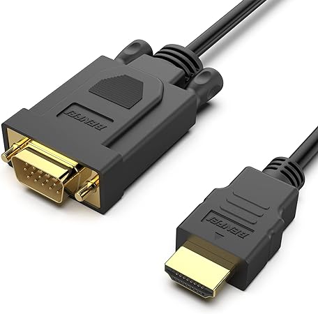 BENFEI HDMI to VGA 6 Feet Cable, Uni-Directional HDMI Computer to VGA Monitor Cable (Male to Male) Compatible for Computer, Desktop, Laptop, PC, Monitor, Projector, HDTV, Roku, Xbox