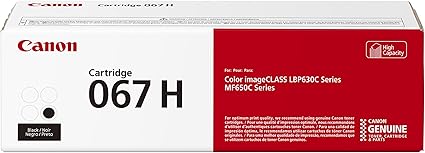 Canon 067 Black Toner Cartridge, High Capacity, Compatible to MF656Cdw, MF654Cdw, MF653Cdw, LBP633Cdw and LBP632Cdw Printers