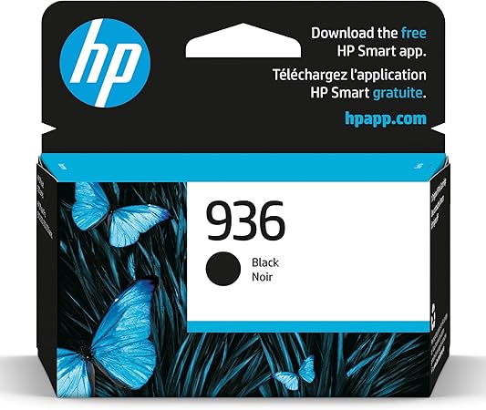 HP 936 Black Ink Cartridge | Works OfficeJet 9120 Series, OfficeJet Pro 9110, 9120, 9130 Series, OfficeJet Pro Wide Format 9730 Series | Eligible for Instant Ink | 4S6V2LN