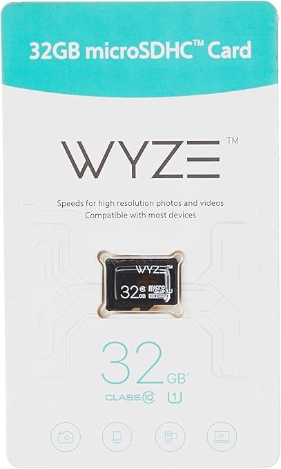 Wyze Expandable Storage 32GB MicroSDHC Card Class 10, Black