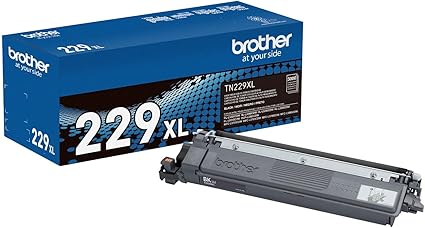 Brother Genuine TN229XLBK Black High Yield Printer Toner Cartridge - Print up to 3,000 Pages(1)