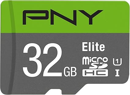 PNY 32GB Elite Class 10 U1 microSDHC Flash Memory Card - 100MB/s read, Class 10, U1, Full HD, UHS-I, micro SD