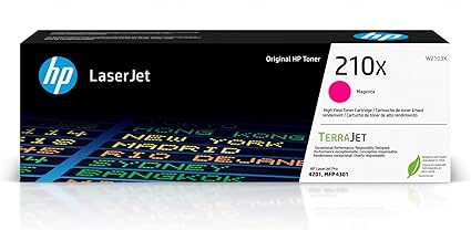 HP 210X Magenta High-Yield Toner Cartridge | Works Color Laserjet Pro 4201, Color Laserjet Pro MFP 4301 Series | W2103X