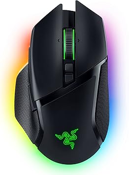 Razer Basilisk V3 Pro Wireless Gaming Mouse: HyperScroll Tilt Wheel - 30K DPI Optical Sensor - Gen-3 Optical Switches - 13-Zone Chroma RGB - 13 Programmable Controls - 3 Connection Modes - Black