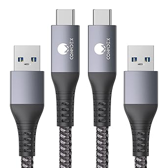 CONMDEX Android Auto USB Cable [Upgrade, 3ft, 2Pack] 10Gbps USB 3.1 Gen 2 USB A to USB C Data Transfer Type C Cord, 3A Fast Charging CarPlay Cable for iPhone 16 15 Pro Max, Galaxy S23, Pixel 9 Pro XL