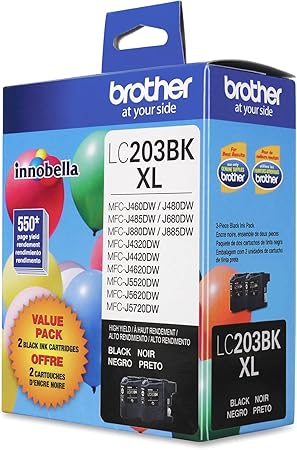 Brother Ink Refills, Black (LC2032PKS)