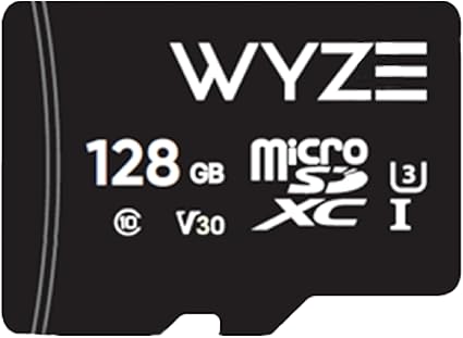 Wyze Expandable Storage 128GB MicroSDXC Card Class 10, Black