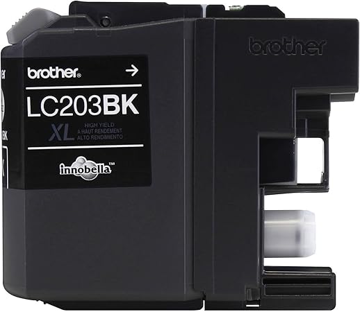 Brother LC203BK Innobella High Yield (XL Series) Black Ink Cartridge, 1 Pack