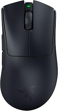 Razer DeathAdder V3 Pro Gaming Mouse: 63g Ultra Lightweight - Focus Pro 30K Optical Sensor - Fast Optical Switches Gen-3 - HyperSpeed Wireless - 5 Programmable Buttons - 90 Hr Battery - Black