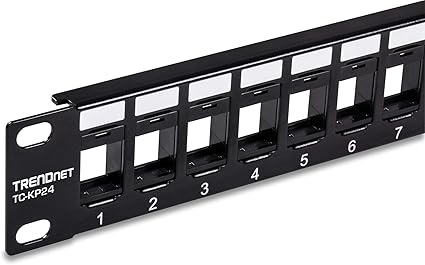 TRENDnet 24-Port Blank Keystone 1U Patch Panel, 1U 19