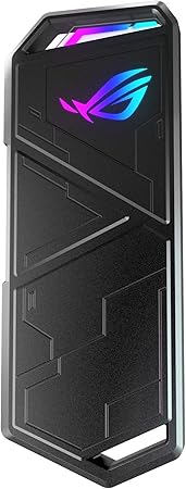 ASUS ROG STRIX Arion Aluminum Alloy M.2 NVMe SSD External Portable Enclosure Case Adapter, USB 3.2 Gen 2 Type-C (10 Gbps), USB-C to C and USB-C to A Cables, Fits PCIe 2280/2260/2242/2230 M Key/B+M Key