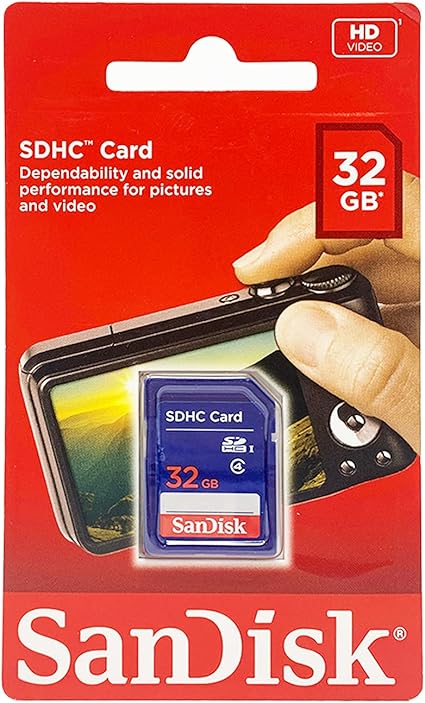 SanDisk 32GB SDHC Flash Memory Card (SDSDB-032G-B35) (Label May Change)