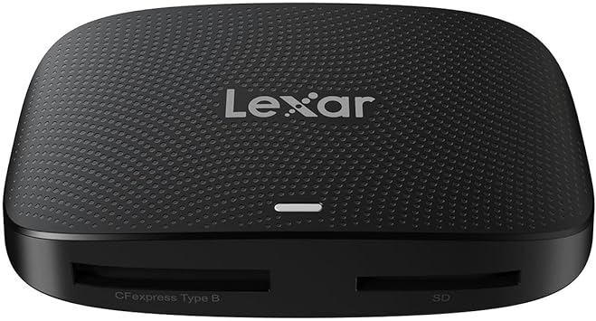 Lexar Professional CFexpress Type B / SD USB 3.2 Gen 2 Reader, Transfer Speeds Up To 10Gbps, Designed for CFexpress Type B and SD Cards (LRW520U-RNBNG)