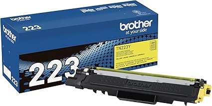 Brother Genuine TN223Y, Standard Yield Toner Cartridge, Replacement Yellow Toner, Page Yield Up to 1,300 Pages, TN223, Amazon Dash Replenishment Cartridge