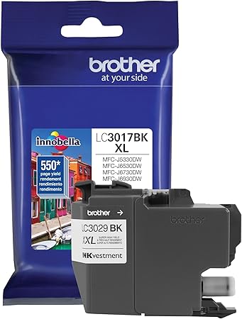 Brother Genuine Super High Yield Black Ink Cartridge, LC3029BK, Replacement Black Ink, Includes 2 Cartridges of Black Ink, Page Yield Up To 3000 Pages, Amazon Dash Replenishment Cartridge, LC3029