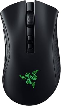 Razer DeathAdder v2 Pro Wireless Gaming Mouse: 20K DPI Optical Sensor, 3X Faster Optical Switch, Chroma RGB, 70Hr Battery, 8 Programmable Buttons - Classic Black