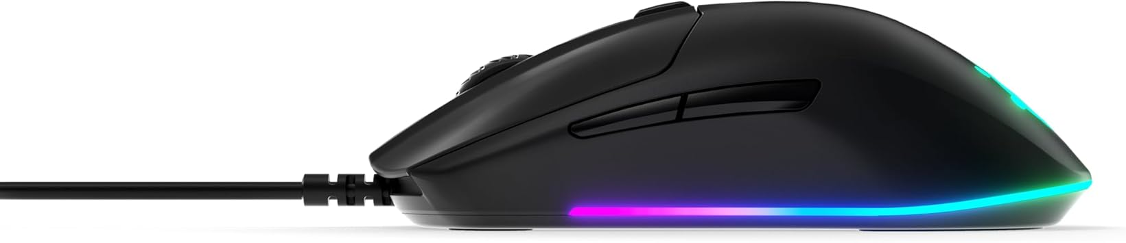 SteelSeries Rival 3 Gaming Mouse - 8,500 CPI TrueMove Core Optical Sensor - 6 Programmable Buttons - Split Trigger Buttons - Brilliant Prism RGB Lighting, Ergonomic, Black