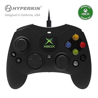 Hyperkin DuchesS Wired Controller - Black - Officially licensed S Controller replica for use with Xbox Series X|S, Xbox One, Windows 10|11, PC, Video Game Controller with Hall Effect Sticks, 3.5MM, Audio Jack, Impulse Triggers, Plug and Play, Gaming Gamep